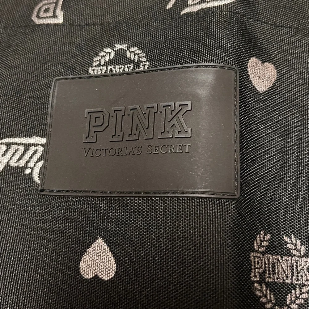 PINK Victoria's Secret Black and White Tote Bag NWT - Picture 5 of 5